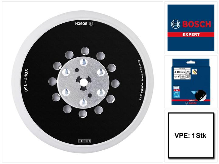 Produktbild Bosch Professional Zubehör EXPERT Multihole Universalstützteller, 150 mm, Weich (Fein)