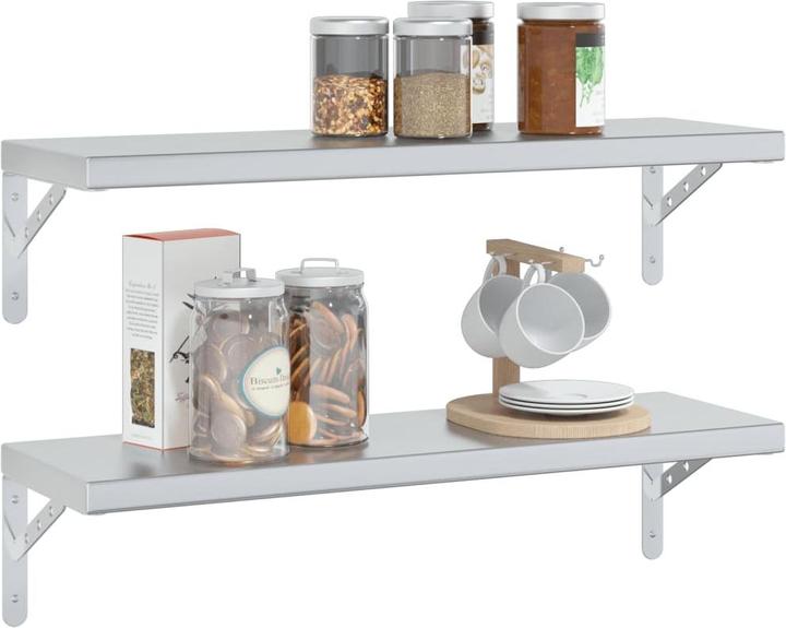 Produktbild vidaXL Wandregale 2 Stk. 75 x 23,5 cm Edel