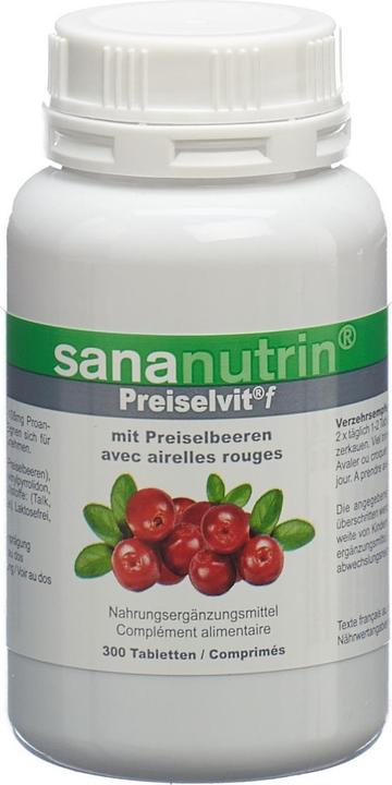 Actual product image Sananutrin f Cranberry concentrate with Vit. C (300 Piece, Pills, 182 g)