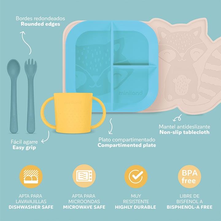 Actual product image Miniland Blw Mealset Sunshine