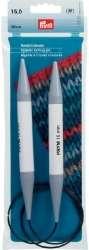 Produktbild Prym Rundstricknadel Kunststoff, weiss/blau 20.00 mm, 80 cm, Beutel 1 Stk.