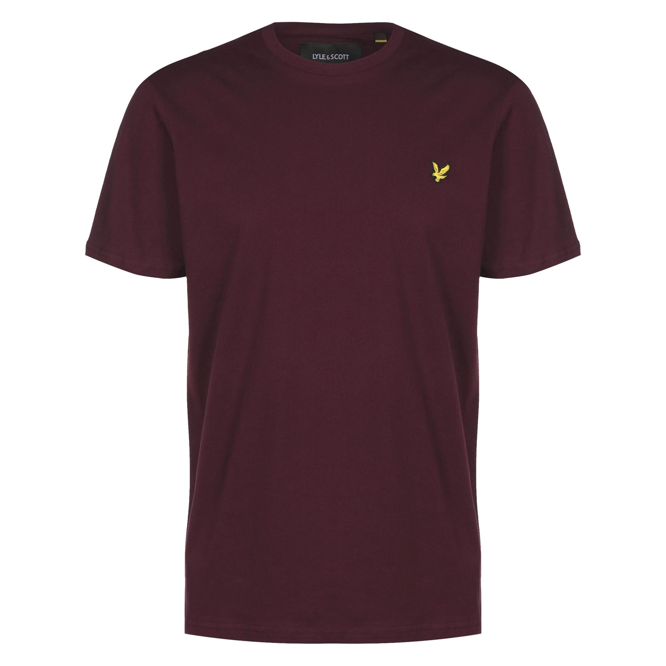 Lyle And Scott, Herren, Shirts, Plain T-Shirt Herren, Rot, (L)
