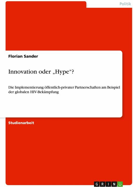Produktbild Innovation oder "Hype"? (Deutsch, 2010)