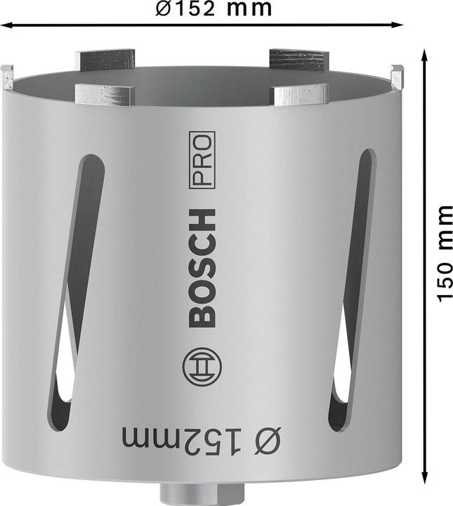 Image du produit Bosch Professional Zubehör PRO Core Cutter dry, 152 x 150 mm, G 1/2 pouce (152 mm)