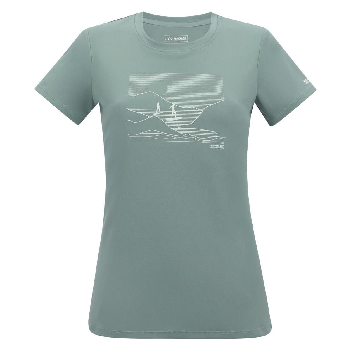 Regatta, Damen, Shirts, Fingal, Grün, (42)