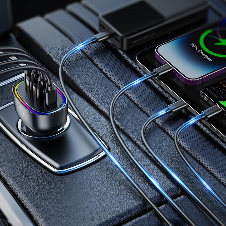 Image du produit Joyroom Chargeur de voiture 70W 4 ports