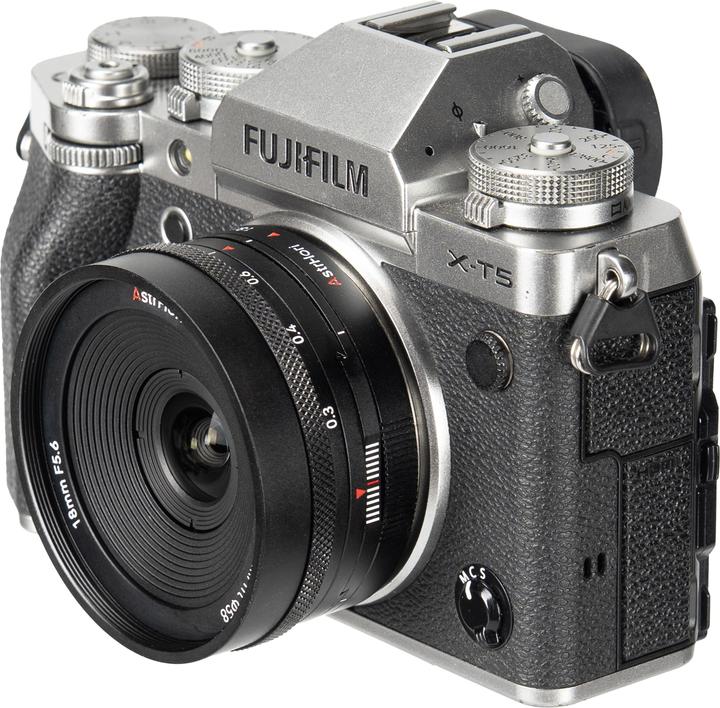 Actual product image AstrHori 18mm F5.6 Fuji X Mount APS-C Lens Black (APS-C / DX)