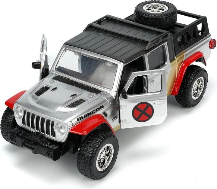 Jada Toys Marvel X-Men Jeep Gladiator 1:32 Con Portiere Apribili E Figure Die-cast: Multicolore, Edizione Limitata