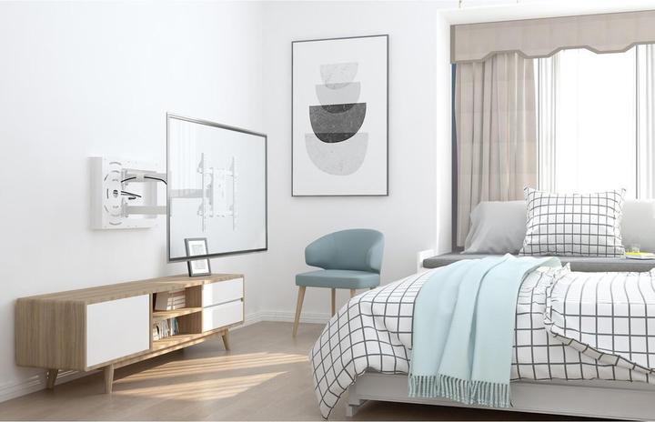 Image du produit Multibrackets Support mural 37" - 70", blanc, métal, max 45 kg (Mur, 45 kg, 37" - 70")