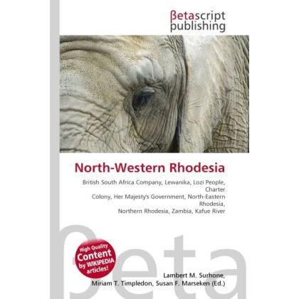 North-Western Rhodesia, Fachbücher