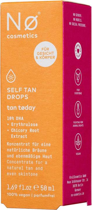 Produktbild Nø Cosmetics tan tøday Self Tan Drops (50 ml)