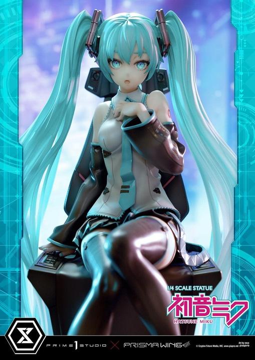 Actual product image Prime 1 Studio Hatsune Miku statuette PVC 1/4 Hatsune Miku Art by neco 34 cm