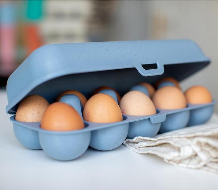 Actual product image Koziol Egg Box To Go 27.7 x 11.8 cm, Sand (2.52 l)