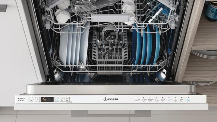 Produktbild Indesit D2I HD524 A Dishwasher, Built in, E, Width 59,8 cm, 14 place settings, White