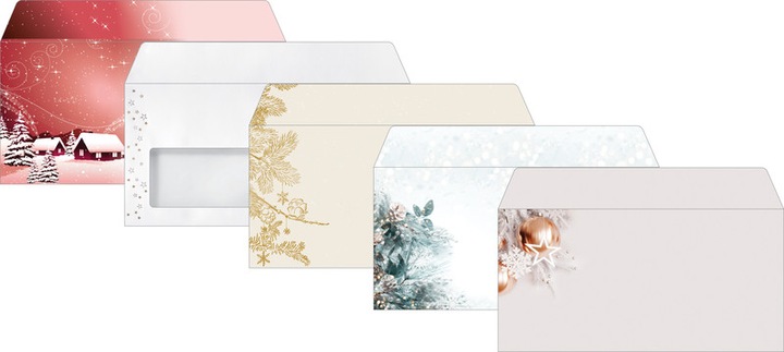 Actual product image Sigel Christmas envelopes (11 x 22 cm, 50 x)
