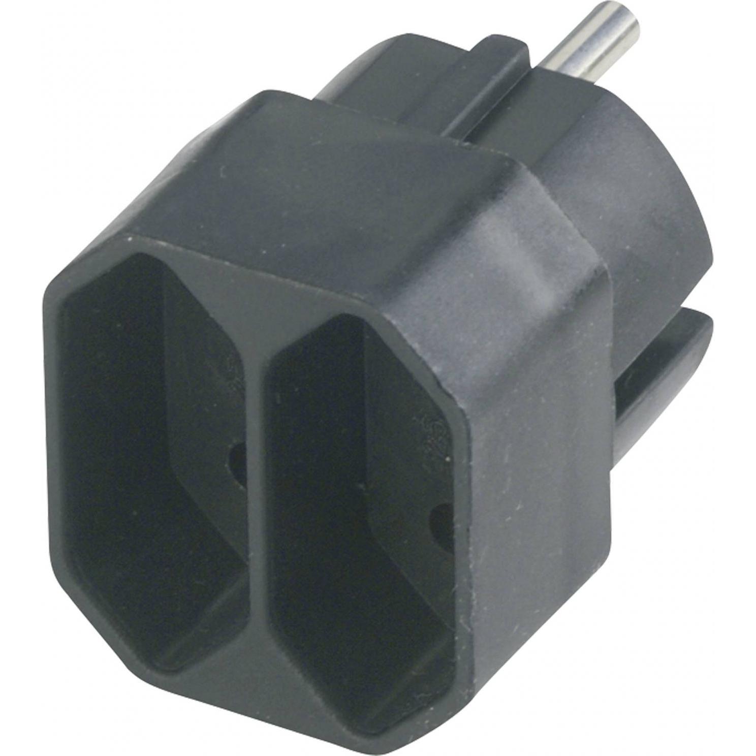 REV, Mehrfachstecker + Abzweigstecker, Übergangsstecker 2-fach Eurosteckdosen (2 x)