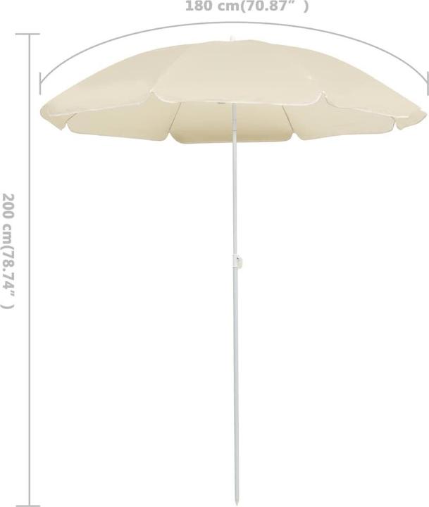 Produktbild vidaXL Strandparasol (1.61 m)