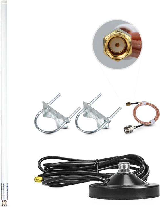 Actual product image RAK Wireless 8dBi 1.3m Fiberglas LoRa Antenne N-Type auf RP-SMA 858-878MHz (Lora)
