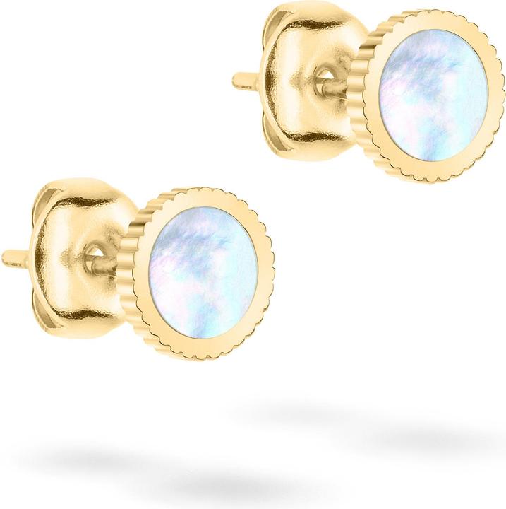 Immagine prodotto Tamaris Graziosi orecchini di madreperla placcati in oro Mop Coin TJ-0429-E-07 (Acciaio inossidabile)