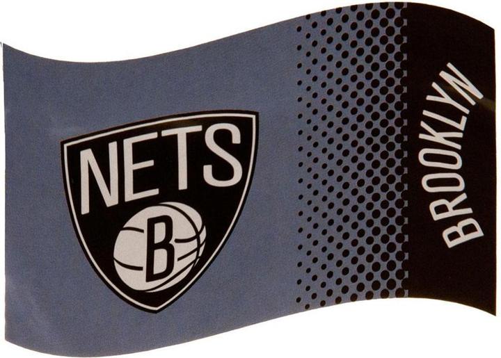 Actual product image Brooklyn Nets Flag with colour gradient