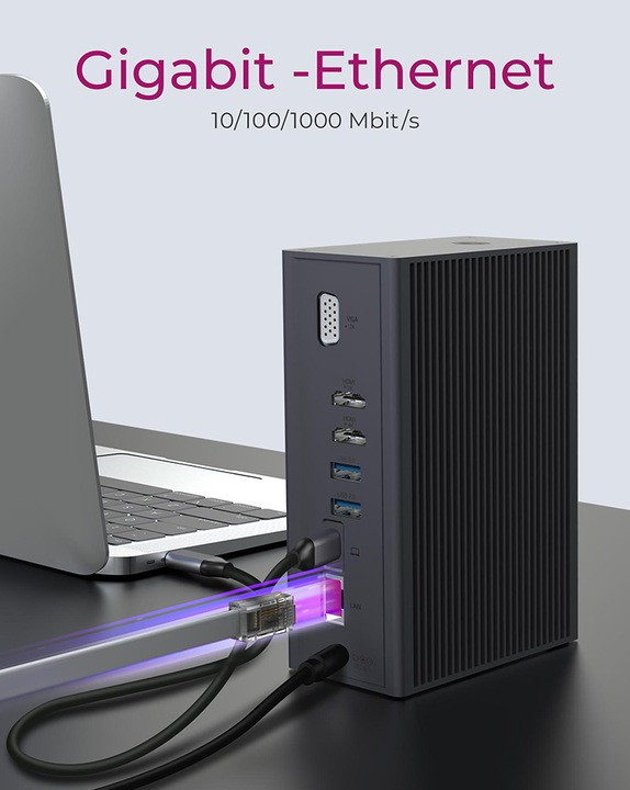 Produktbild Icy Box IB-DK2262AC (USB-C, 3 Ports)