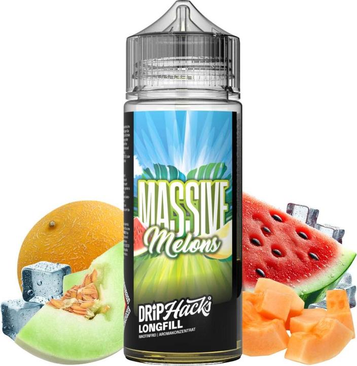 Immagine prodotto Drip Hacks - Massive Melons Longfill 30ml in 120ml Flasche (Anguria)