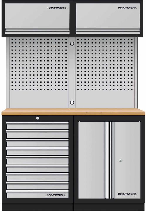 Produktbild Kraftwerk Mobilio 2er Kombi Oberschrank, Buche Multiplex (136 cm, 200 cm)