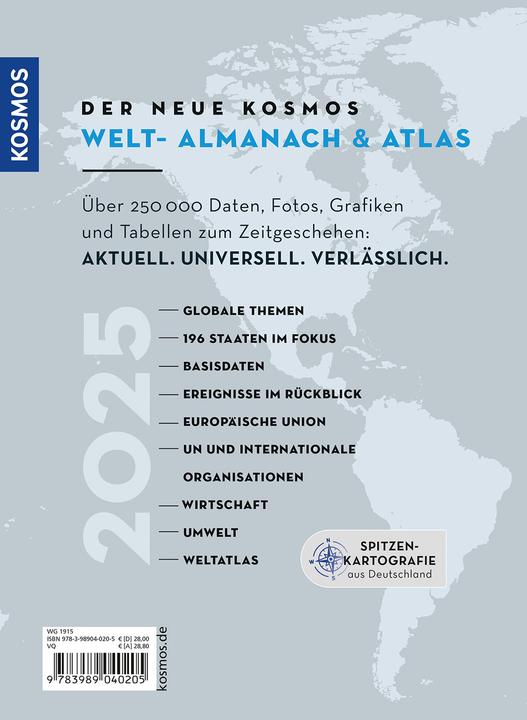 Immagine prodotto KO Der neue Kosmos Welt-Almanach & A (Tedesco, Renate Ell, Henning Aubel, Engler, 2024)