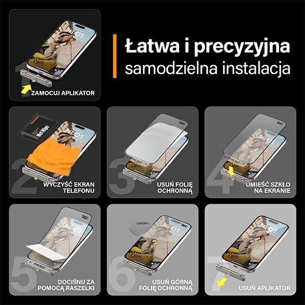 Actual product image PanzerGlass MATRIX Screen Protector with D3O (1 Piece, Apple iPhone 15)