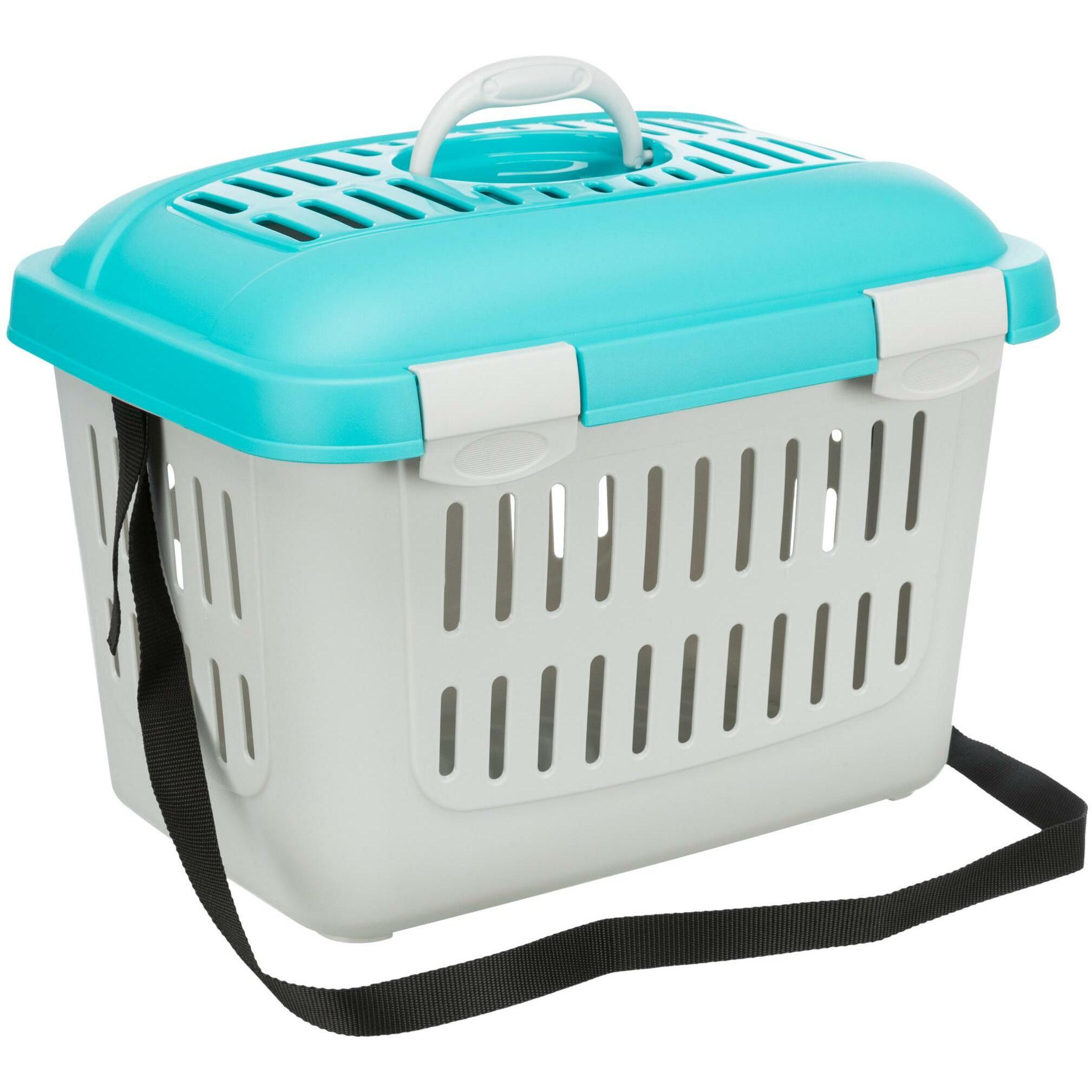 Trixie Blu Box Di Trasporto Midi-Capri Per Conigli Nani (Animaletto, Roditori), Trasporto Animali