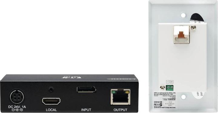 Produktbild Eaton DisplayPort to HDMI over Cat6 Extender Kit Box Transmitter/Wall Plate Receiver 4K 60 (1.38 m, HDMI)
