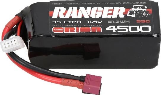 Actual product image Team Orion 3S 55C Ranger Crawler HV Shorty LiPo Battery (11.4V/4500mAh) (11.40 V, 4500 mAh)