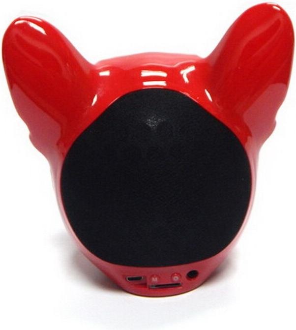 Actual product image PhoneLook Enceinte Bulldog Party tête de chien Bluetooth 4.1 haut-parleur incl. connecteur AUX