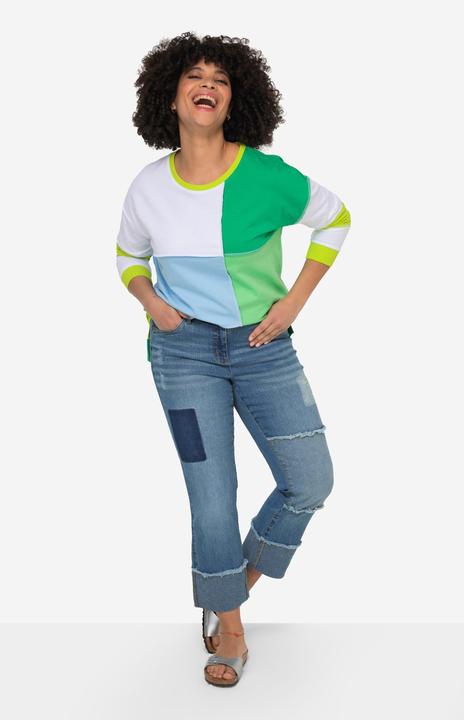 Produktbild Angel of Style Jeans, weites Bein, Patches, 5-Pocket, Umschlagsaum (54)