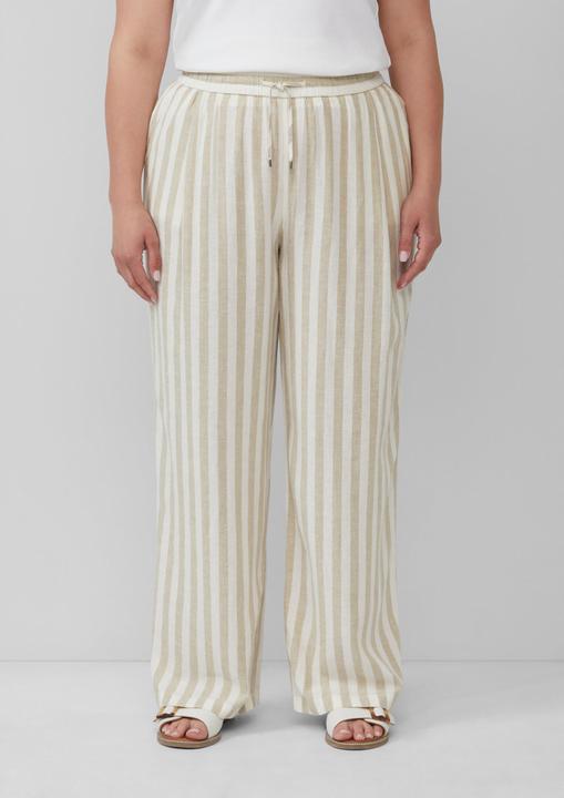 Actual product image S.Oliver Hose Leichte Leinenmix-Hose mit Elastikbund (46)