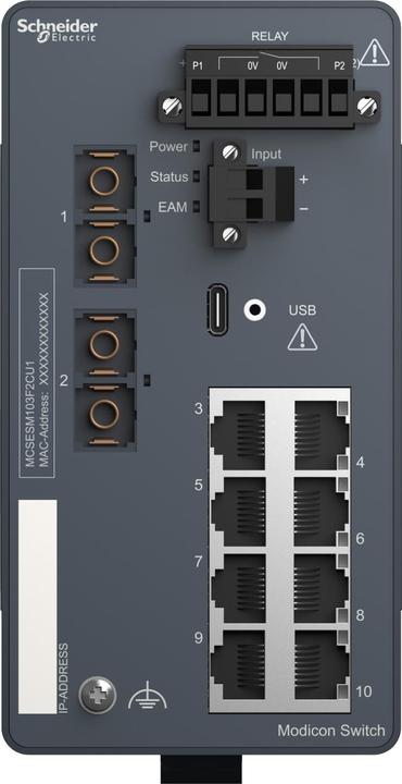 Actual product image Schneider Electric MCSESM103F2CU1 (8 Ports)