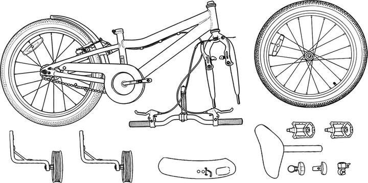 Produktbild vidaXL Kinderfahrrad (16")