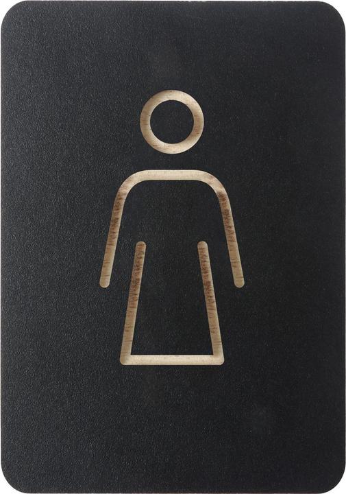 Europel WC ladies" pictogram, black