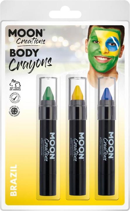 Produktbild Moon Creations Wachsmalstifte Gesichtsmalerei Logo (Gelb, Grün, Blau)