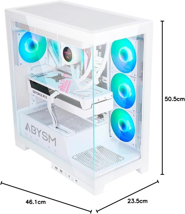 Produktbild Abysm Gaming Danube Sava H500 White (ATX, ITX, mATX)
