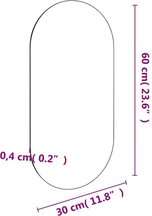 Immagine prodotto vidaXL Spiegel (60 x 30 cm)