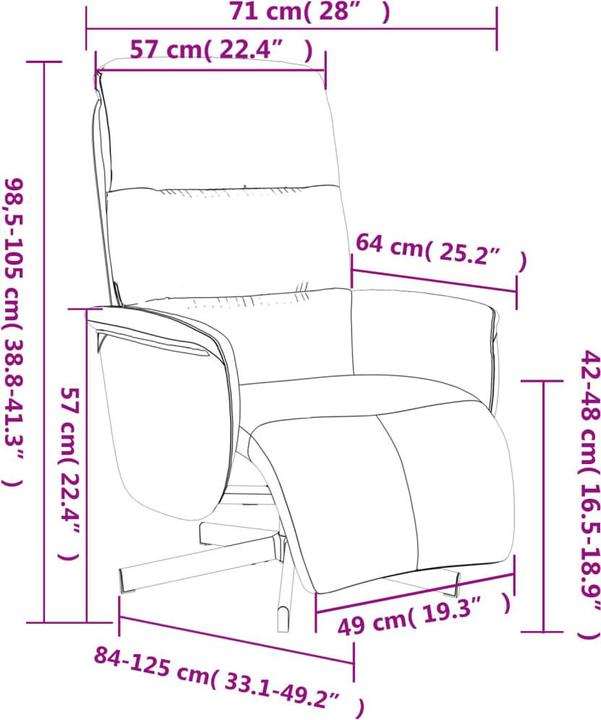 Produktbild vidaXL Relaxsessel