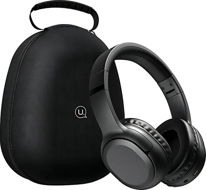 Actual product image Usams Etui na słuchawki nauszne czarny/black ZB292SNB01 (US-ZB292) (Headphone bag)