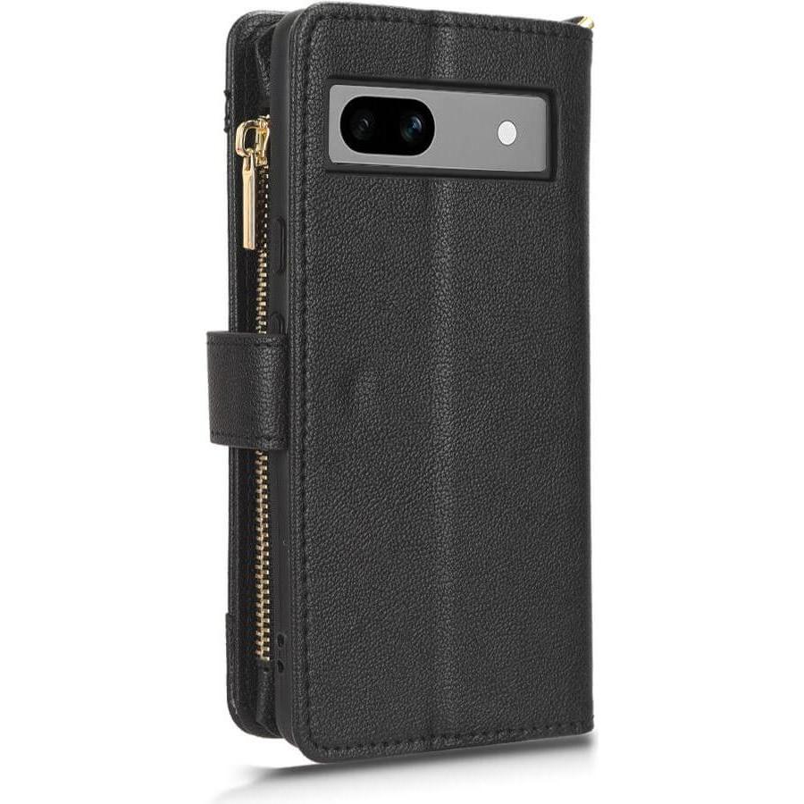 Thumbnail - Cover-Discount Google Pixel 7a - Brieftaschen Hülle schwarz (Google Pixel 7a), Smartphone Hülle, Schwarz