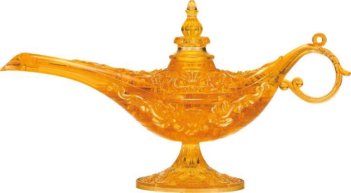 Actual product image HCM Kinzel HCM59186 - Crystal Puzzle: 3D Aladdin's Magic Lamp - 34 pieces, ages 14+ (DE edition) (34 pieces)