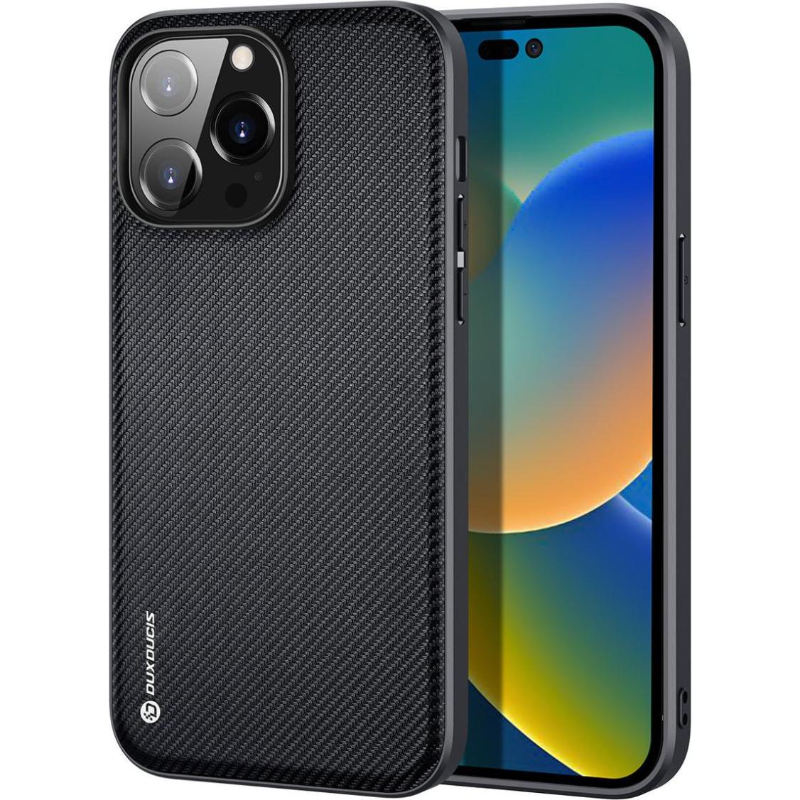 Dux Ducis Fino Series Hardcase Hülle (Apple iPhone 14 Pro Max), Smartphone Hülle, Schwarz