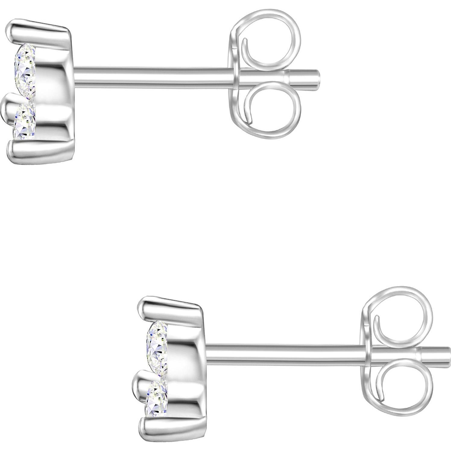 Thumbnail - Glanzstücke München, Ohrringe, Damen Sterling Silber Zirkonia silber - 12454, (Sterling Silber)