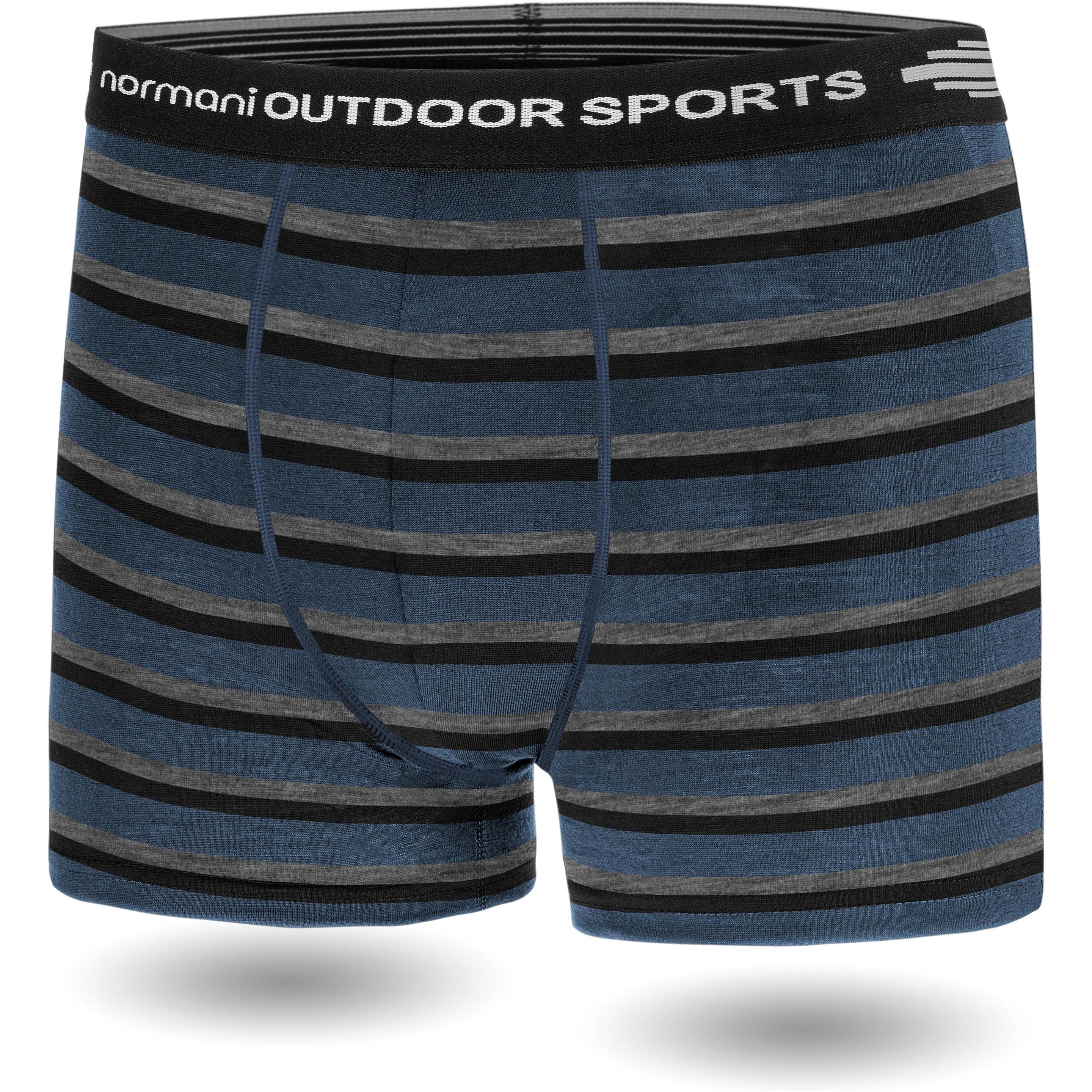 Thumbnail - Normani, Herren, Unterhosen, Herren Merino Boxershorts Adelaide - 1579, Grau, (3XL)