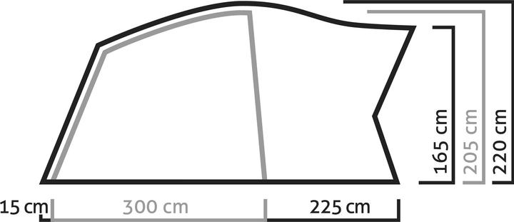 Actual product image Salewa Alpine Lodge IV (Dome tent, 13 kg, 4 persons)