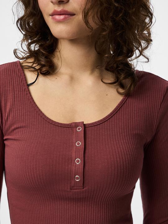 Produktbild Pieces Vorn geknöpftes geripptes Oberteil (S)